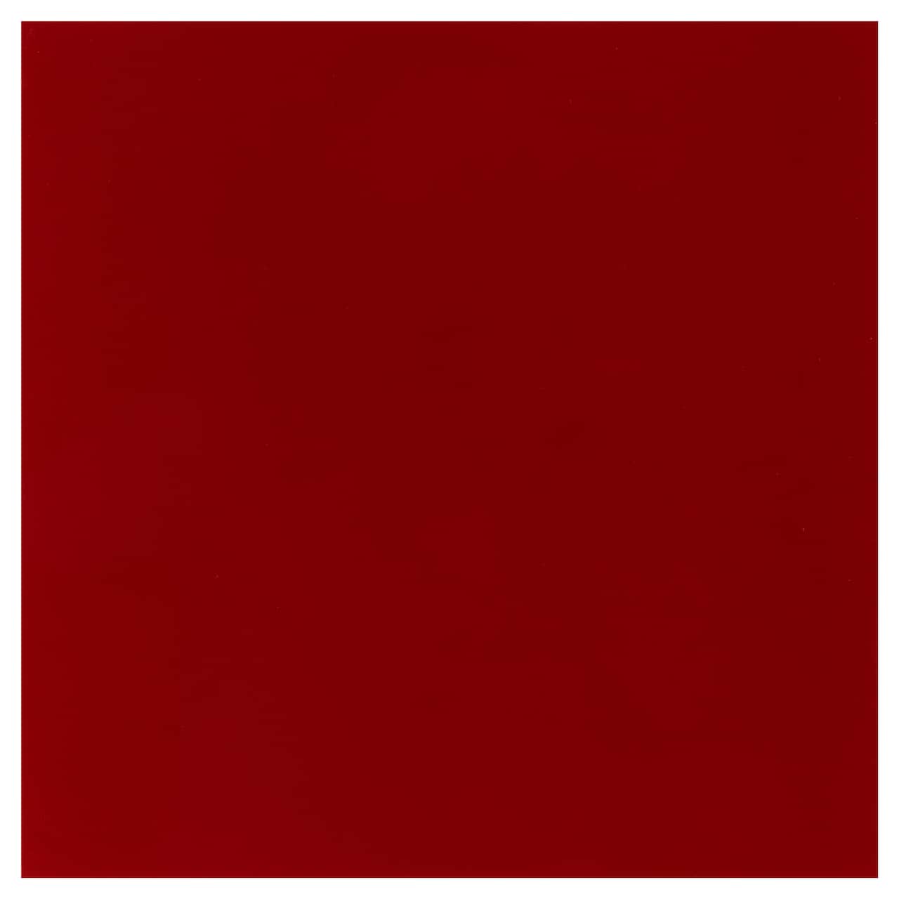 Oceanside Compatible™ 12" x 12" Red Opal Smooth Fusible Glass